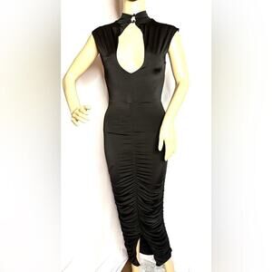 Nasty Gal Keyhole Maxi Dress – Retro Glam Vibes, XS, Never Worn